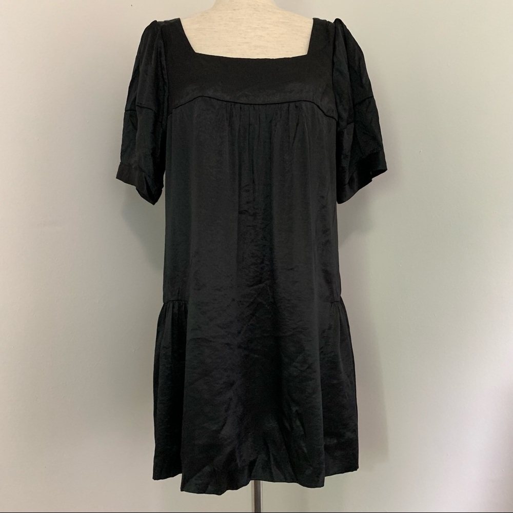 tapemeasure Satin Yoke Neck Comfortable Dress